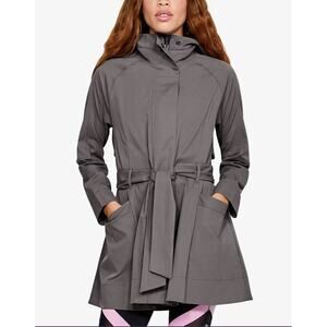UNDER ARMOUR Misty Copeland Vented Trench Jacket‎ Loose Fit Mink Gray HTF Sz XL